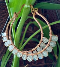 Image 1 of Moonstone (Copper) Swing Earrings