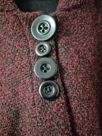 Image 5 of Kylie Jane Cropped Cape jacket-red/black 