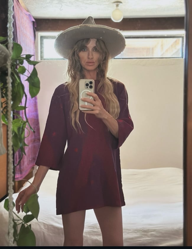 late 60s indian cotton embroidered mini dress