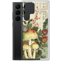 Image 5 of Colorful Antique Bookpage Mushroom Fungi Illustration Clear Case for Samsung®