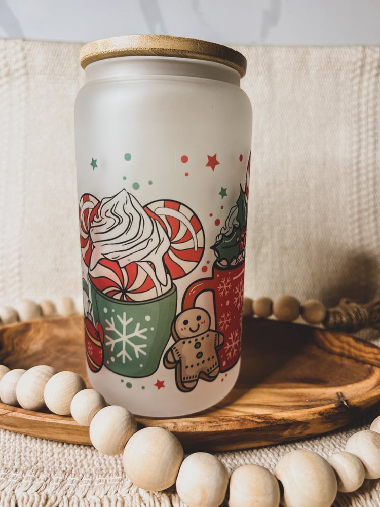 Image of Christmas Frosted 16 oz 