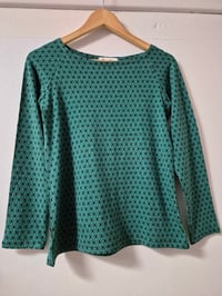 Long sleeve tshirt-green black 