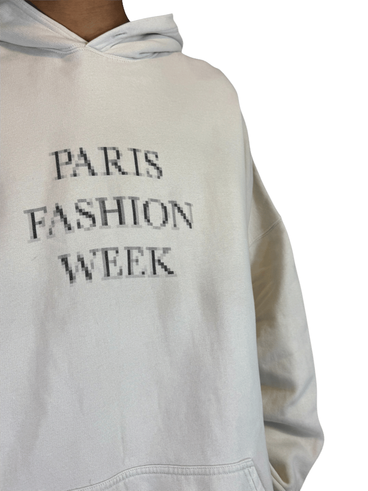 Image of Balenciaga Paris Fashion Week Blurred Hoodie