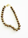 CHOCOLATE BROWN BEAD NECKLACE