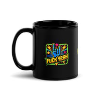 Image 4 of FUCK YEAH Black Glossy Mug