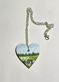 Image 2 of Wood heart necklace 