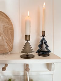 Image 4 of Antique Brass Tree Candle Holders ( Set or Singles )