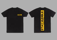 Image 1 of BLACK STAY HUMBLE NUMBER PLATE TEE