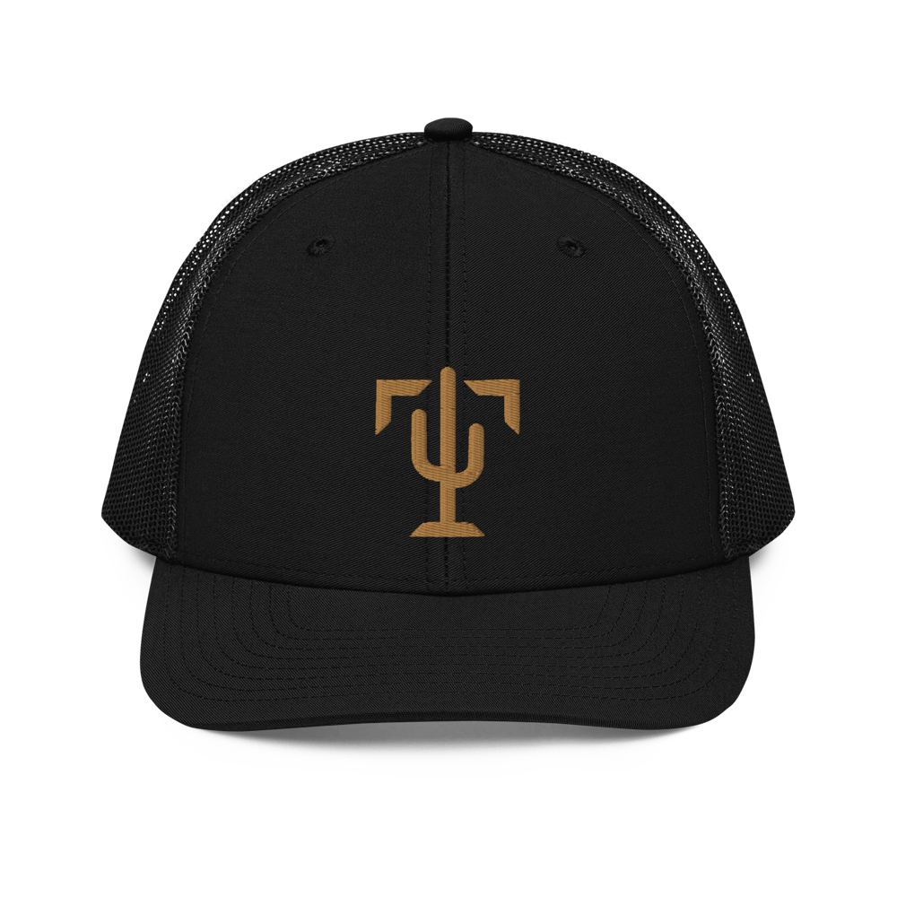 Image of Tucson Icon, Trucker Cap (Gold-On-Black)