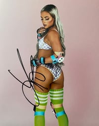 Image 2 of WWE Liv Morgan autographed 8x10 photo (roller blades)