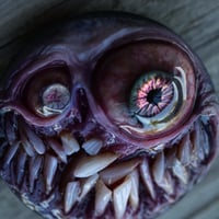 Image 9 of Custom Swappable Phone Grip for smartphones, reflective pupil, glow in the dark. Madballz