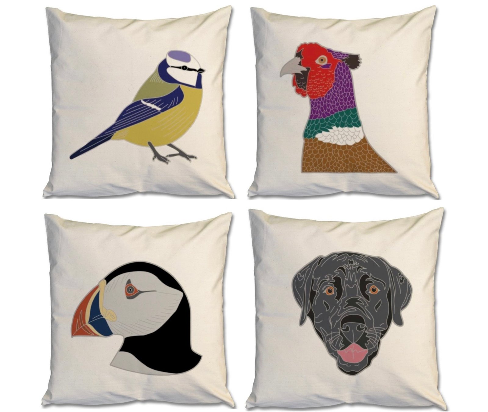 Cushions with 2024 bird designs