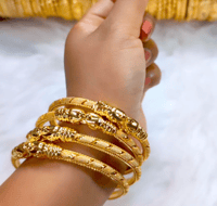 Image 1 of 4 Pieces Gold Plated Bangles Set_GPB_1219