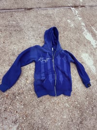 Image 1 of Blue “Make a Wish” Zip-Up Jacket