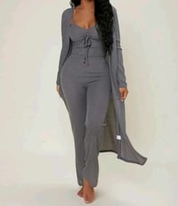 Ruched Bust Solid Lounge Set