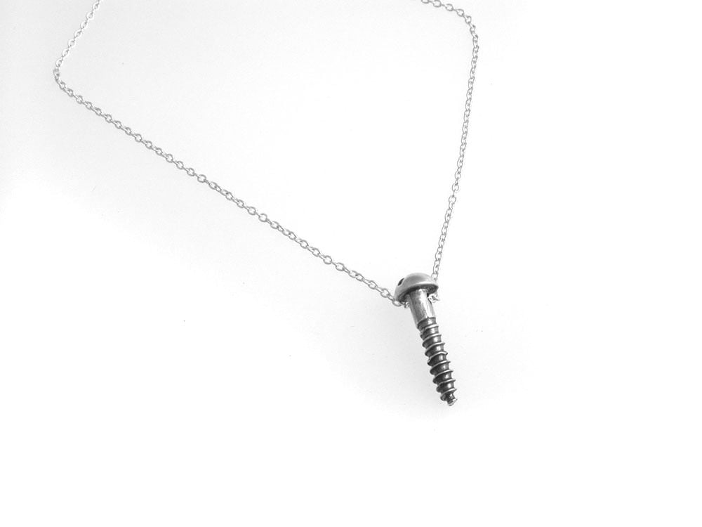 Image of screw necklace