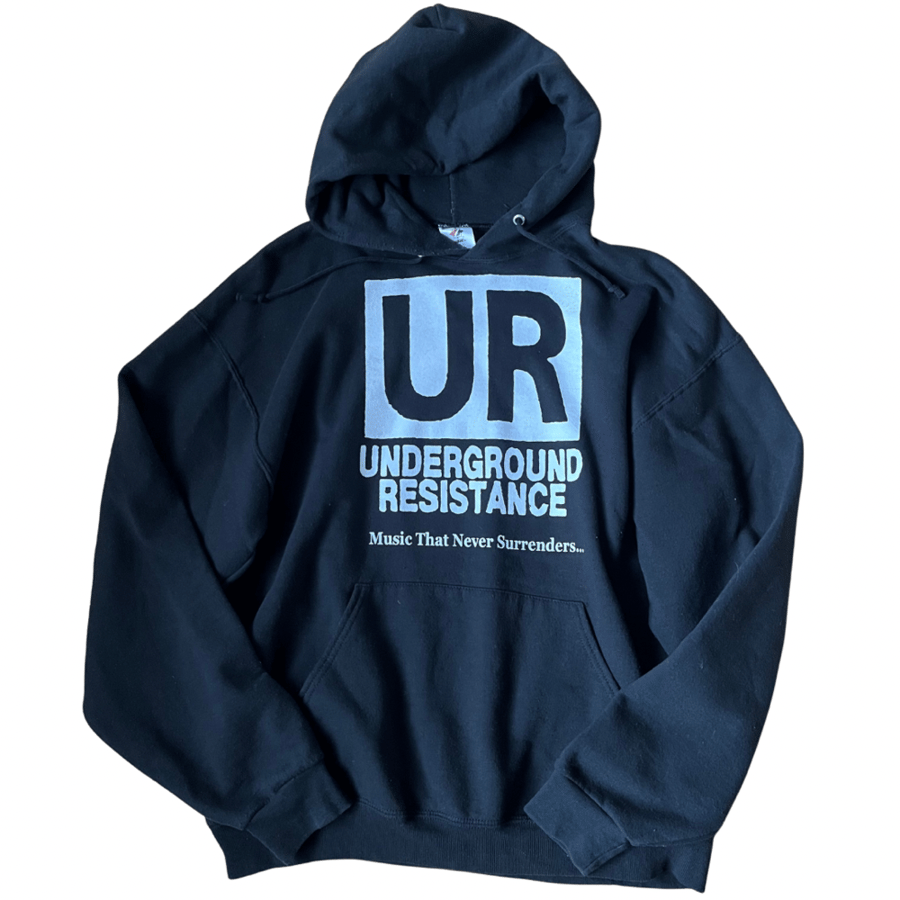 Image of Underground Resistance mid 00s logo hoodie: Large