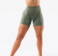 Image 2 of NVGTN Women’s Gym Shorts Green 