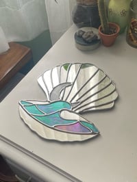 Image 3 of Stained Glass Shell Mirror