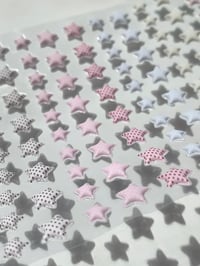 Image 2 of star puffy sticker sheet