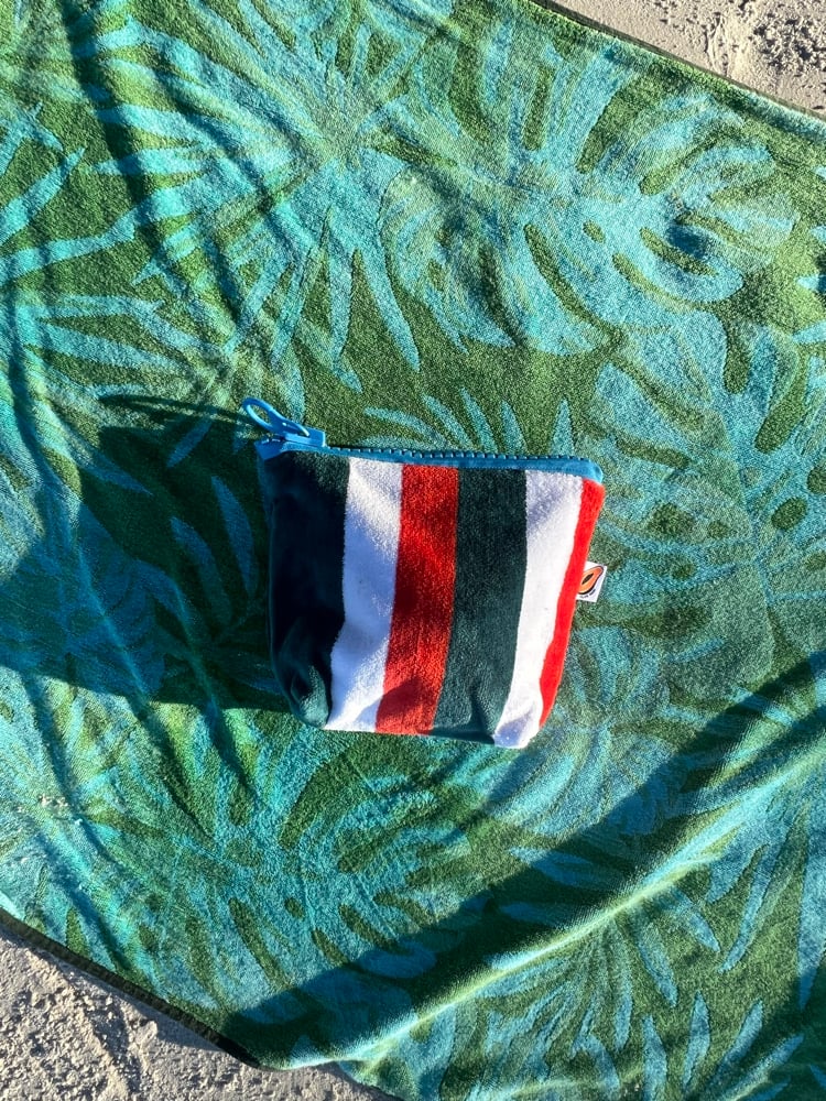 Image of Postcard Pouch-Bunnings stripe