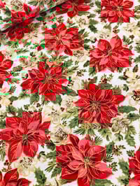 Image 1 of Loneta Navidad - Flor Pascua - 8€/m