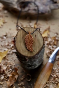 Image 9 of Fern Leaf Pendant Necklace. 