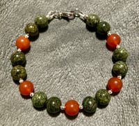 Image 2 of Russian Serpentine and Carnelian with Hematite - Size 6.75