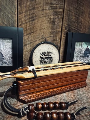 Image of Yellow heart/Mahogany with snakewood inlay