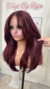 Image 3 of Cherry curtain bangs luxury (ready to ship) 