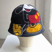 Image 1 of Reworked 6-panel Reversible Bucket Hat Mickey x Louis Vuitton pocket XL 24"