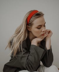 Image 2 of Camille Satin Hairbands / Medium shape