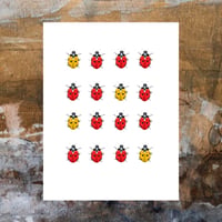 Image 4 of Ladybugs Art Print, Digital Download Wall Art