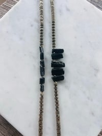 Image 3 of  *new* PRIESTESS:  PYRITE + BLACK TOURMALINE