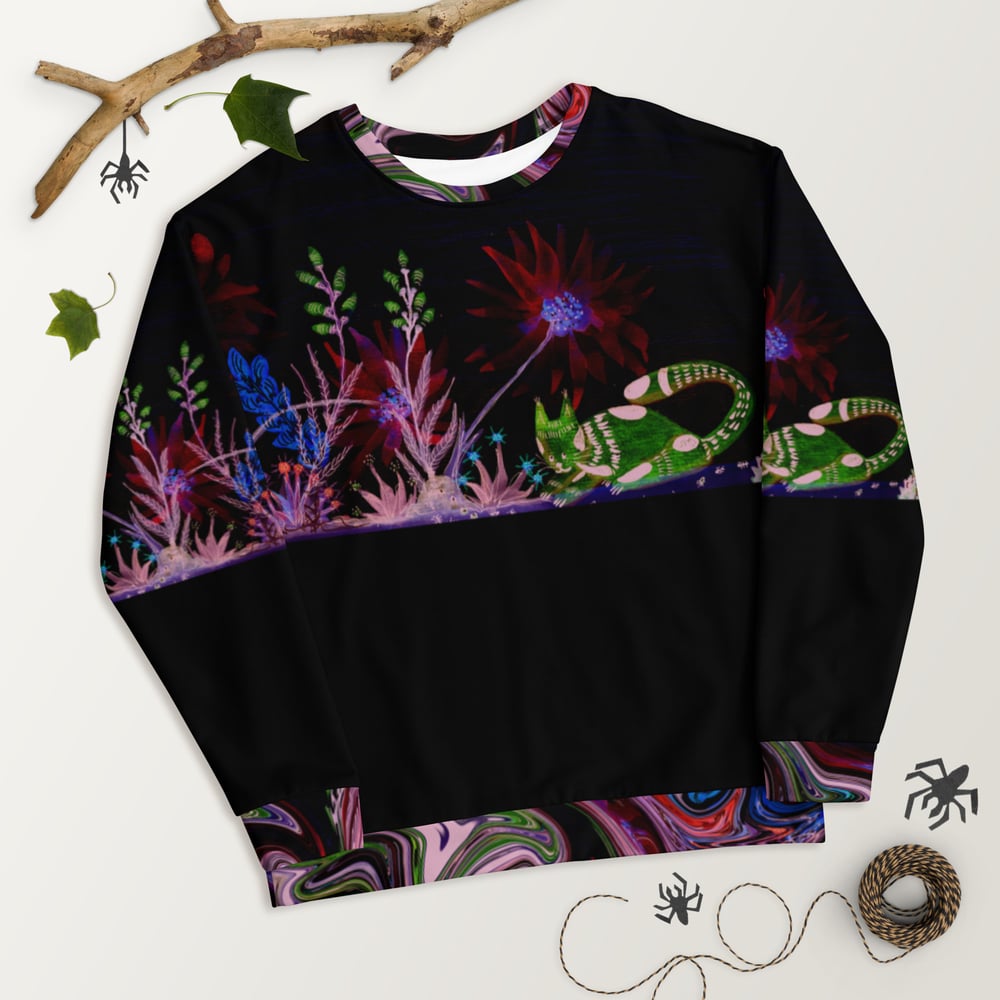 Image of Cat's Walk By Night Unisex Sweatshirt