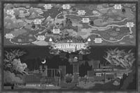 Image 1 of NES Castlevania map (black and white)