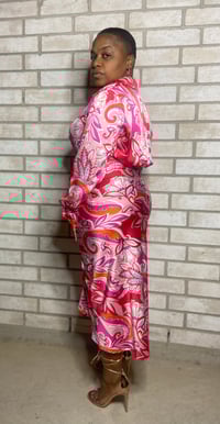 Image 3 of Paisley Print Ruched Dress