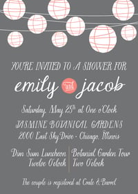 Paper Lantern Invitation