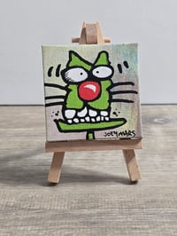 Image 3 of Spe 8 2.5x2.5 Inch Original Painting by Joey Mars