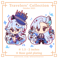 Image 1 of Genshin Impact Enamel Pins - Pin Club Extras