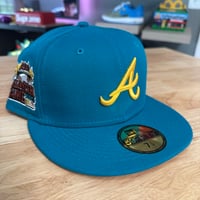 Image 1 of NEW Atlanta Braves 2000 All Star Game Fitted Teal Blue Size 7 1/4