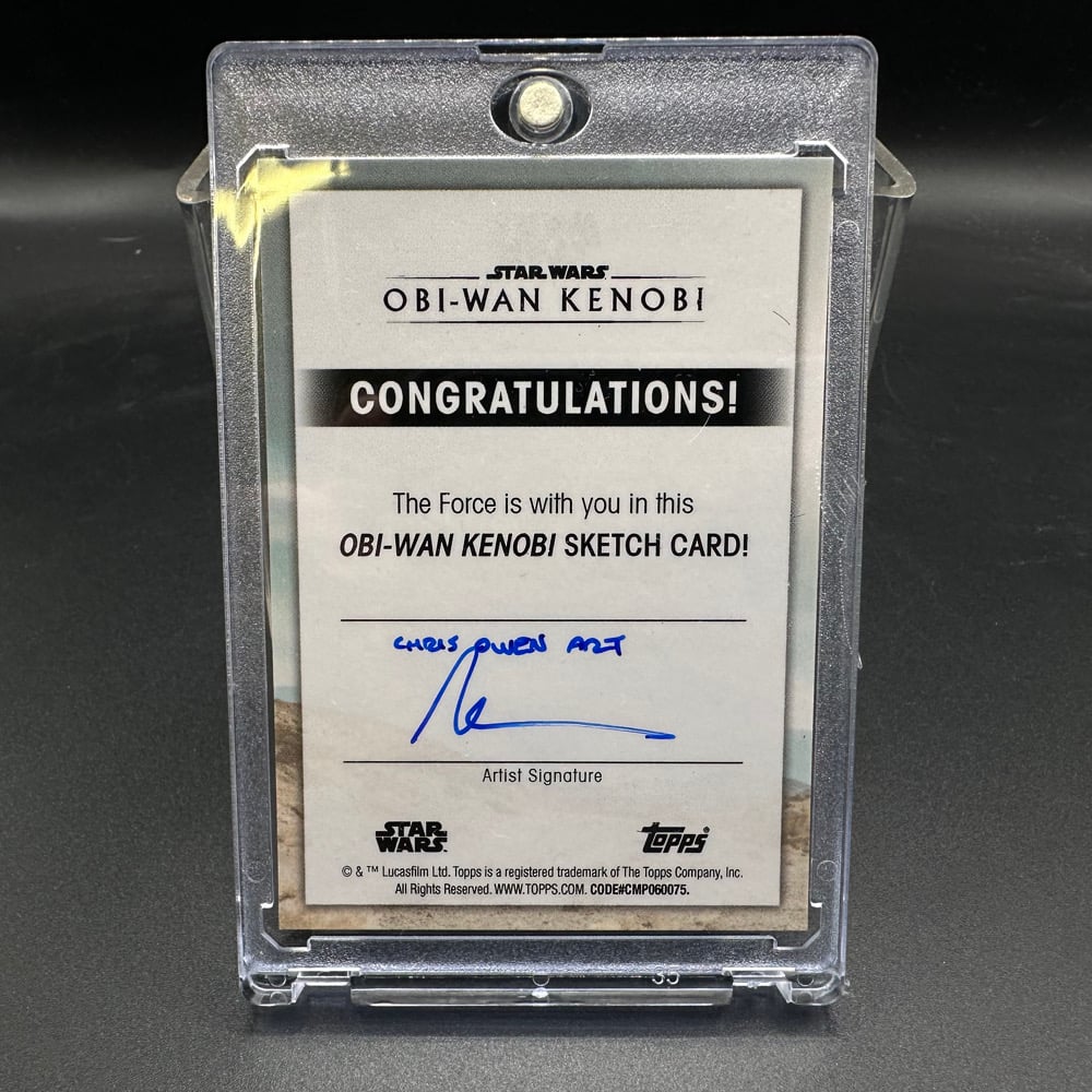 Topps Star Wars obi-wan Kenobi (the phantom menace) sketch card