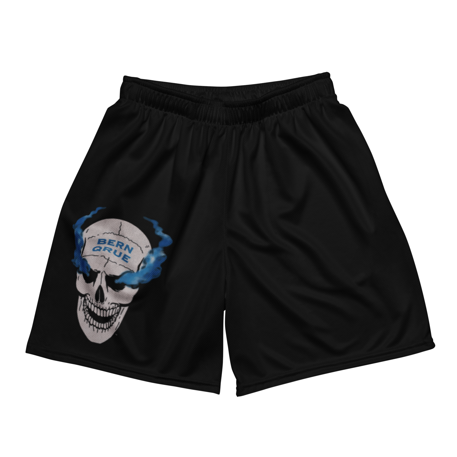 Smoking skull mesh shorts