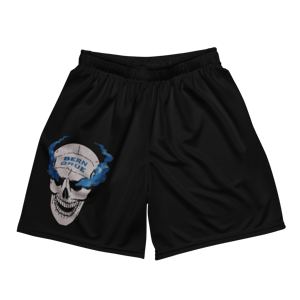 Smoking skull mesh shorts