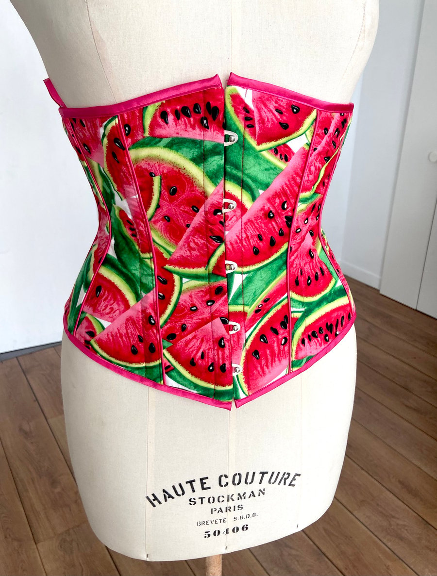 Image of WATERMELON UNDERBUST CORSET