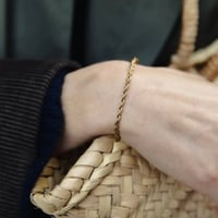 Image 1 of Gold Rope Chain Bracelet