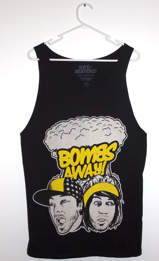 Image of  Bombs Away Singlet - "The Faces" black