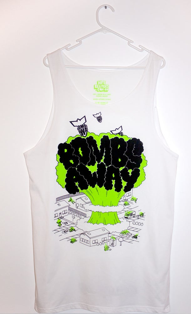 Image of  Bombs Away Singlet - "City Bomb" white