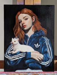 Image 1 of Young Lady with a Ferret