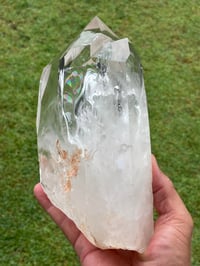 Image 18 of Clear Quartz Twin Points On Display Stand #1848